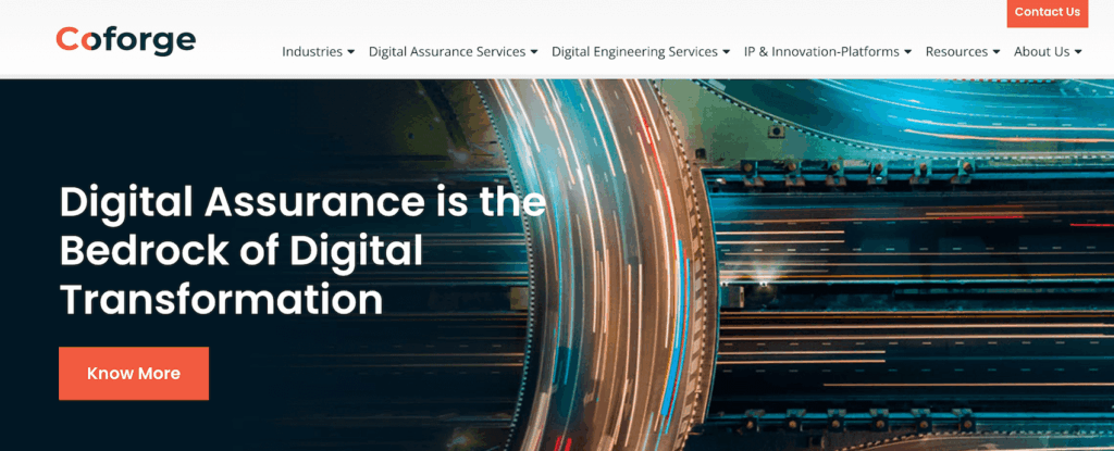 Cigniti homepage: Digital assurance is the bedrock of digital transformation