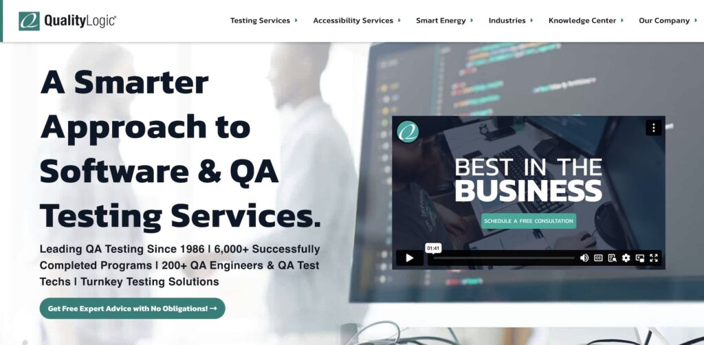 QualityLogic homepage: A Smarter Approach to Software & QA Testing Services
