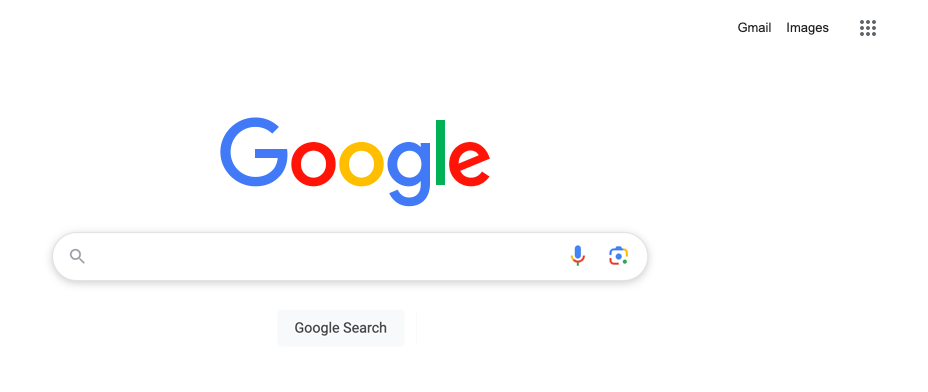 Google homepage [example 1 of 2]